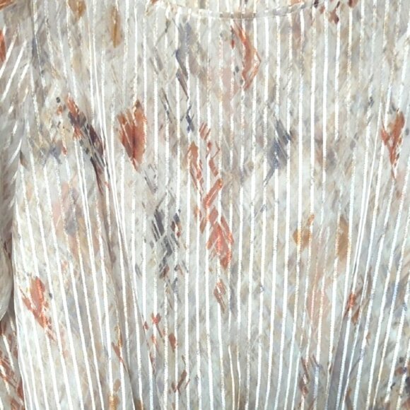 White House Black Market Elegant Multicolor Pleated Dress With Stretch - Sz 0-4 - Picture 3 of 10